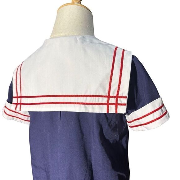 Custom Sailor Dress Cotton Caplet Nautical Theme - Picture 8 of 10